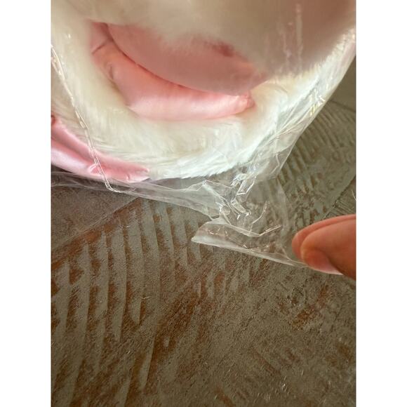 New My Banky Kisses Pink Bear Security Blanket Lovey 28"x28" - Picture 7 of 9